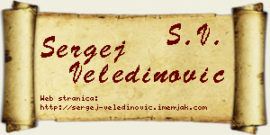 Sergej Veledinović vizit kartica